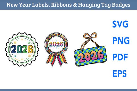 2026 New Year Badge Set: Graphics & Illustrations