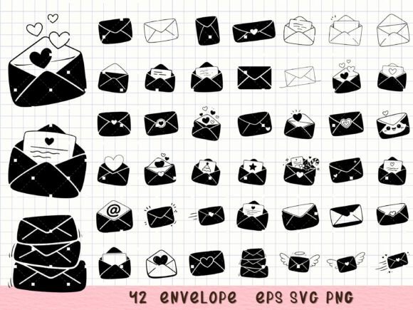 Envelope SVG Bundle: Love Letter Graphics & Illustrations