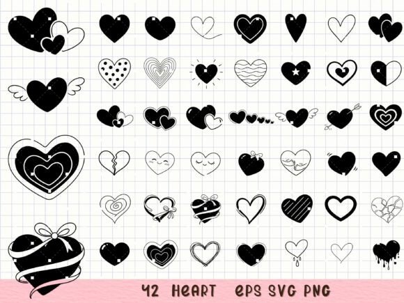 Heart SVG Bundle: Graphics & Illustrations