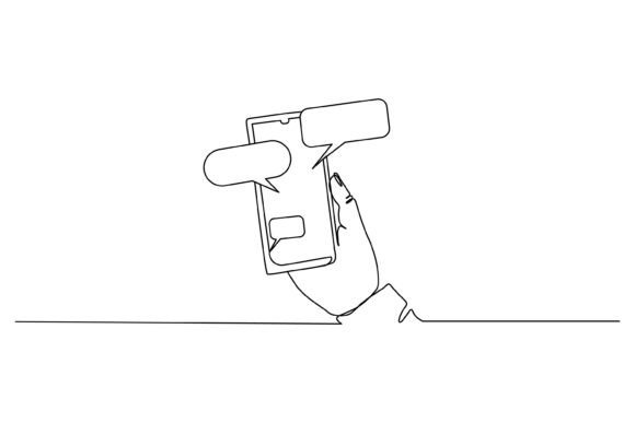 One Continuous Line Hand Graphics & Illustrations