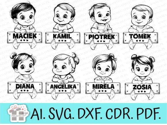 Peeking Kids SVG: Graphics & Illustrations
