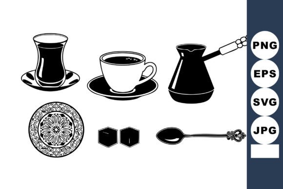 Turkish Coffee Cezve Graphics & Illustrations