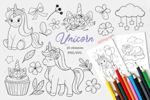 Unicorns SVG PNG: Graphics & Illustrations